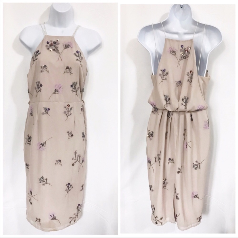 Blush ASOS Embellished Dress